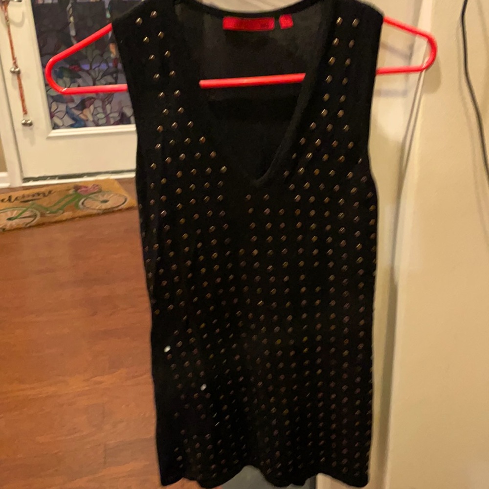 Not worn black v low cut tank